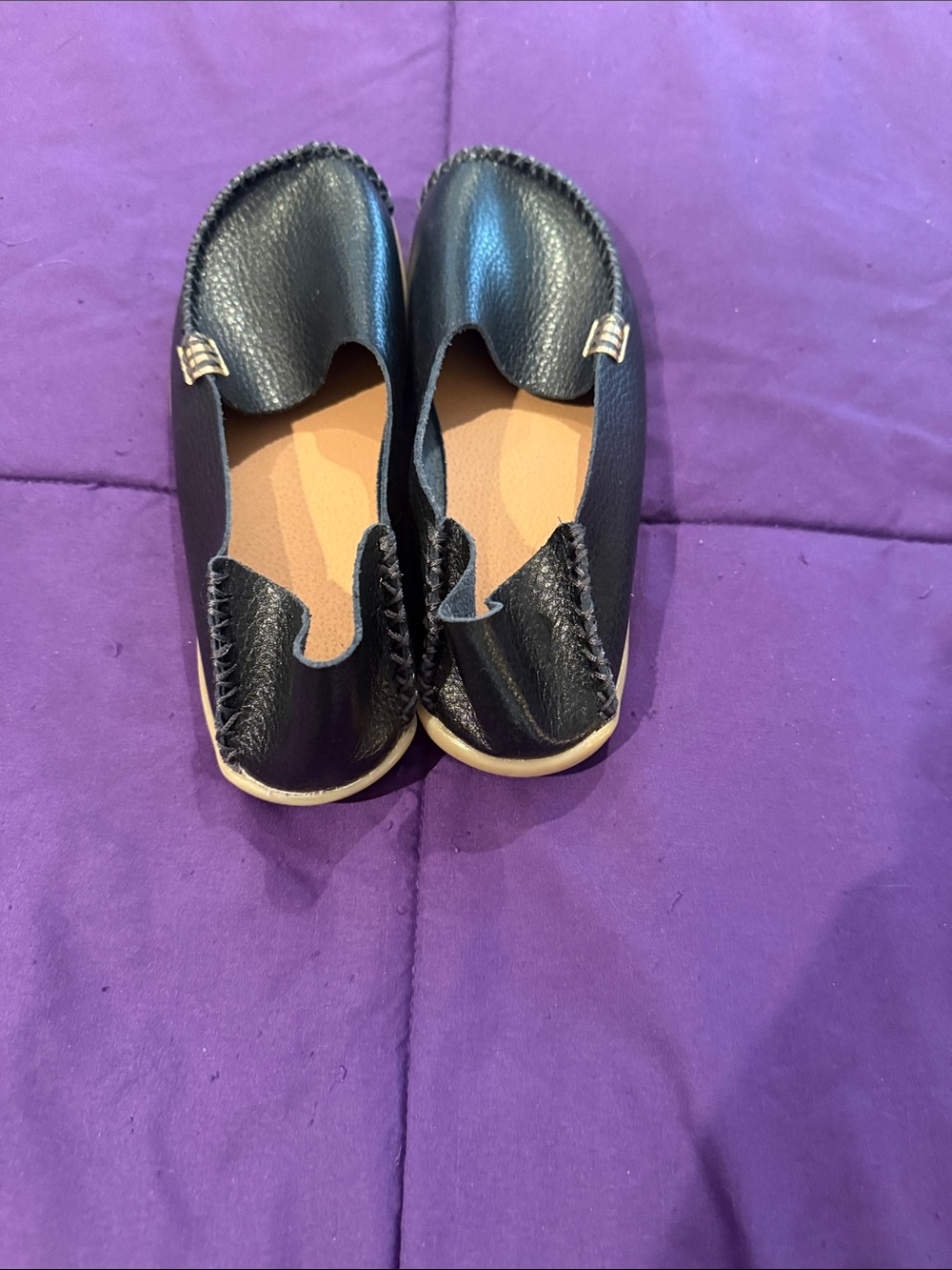 Women’s Black Moccasin Slip-On Loafers